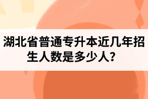 湖北省普通專升本近幾年招生人數(shù)是多少人？工作和升本怎么選擇比較好？