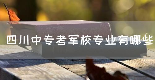 四川中專(zhuān)考軍校專(zhuān)業(yè)有哪些？(圖1)