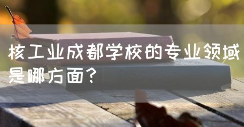 核工業(yè)成都學(xué)校的專(zhuān)業(yè)領(lǐng)域是哪方面？(圖1)
