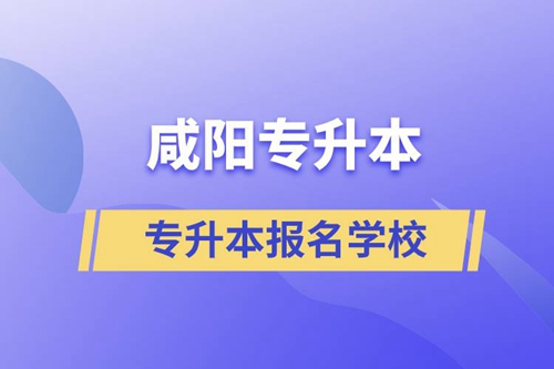 咸陽(yáng)專升本有哪些學(xué)?？蓤?bào)名？