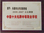 長春市公共關(guān)系學(xué)?！W(xué)校榮譽(yù)