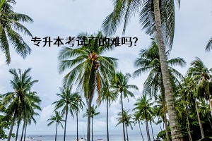 專升本考試真的難嗎？