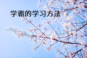 學霸的學習方法